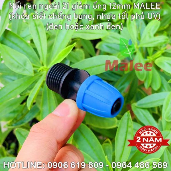 Nối ren ngoài 21 giảm ống 12ly Malee