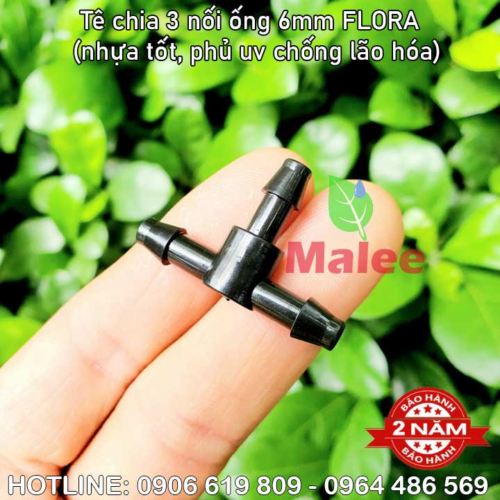 Tê chia 3 ống 6ly Flora