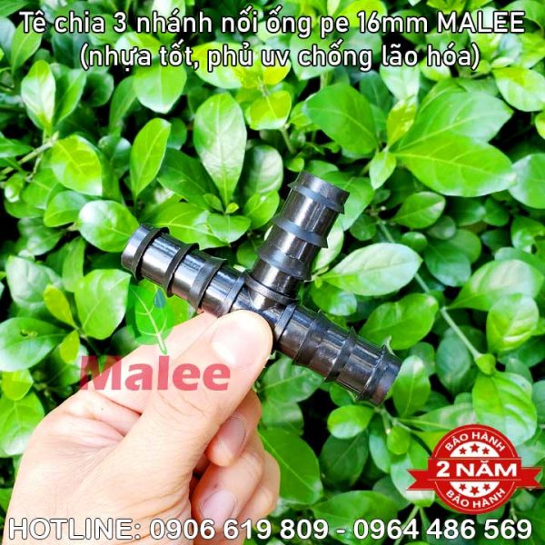 Tê chia 3 ống 16ly Malee