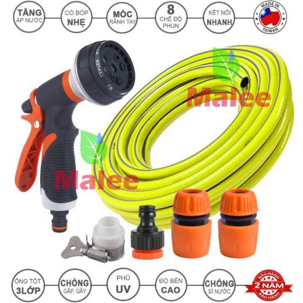 Combo vòi tưới cây cầm tay 8 kiểu phun ChenFu GH-08KIT