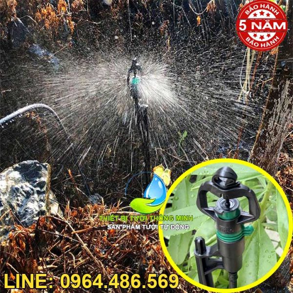 Đầu tưới phun mưa bù áp cục bộ 90 lít Malee thái lan